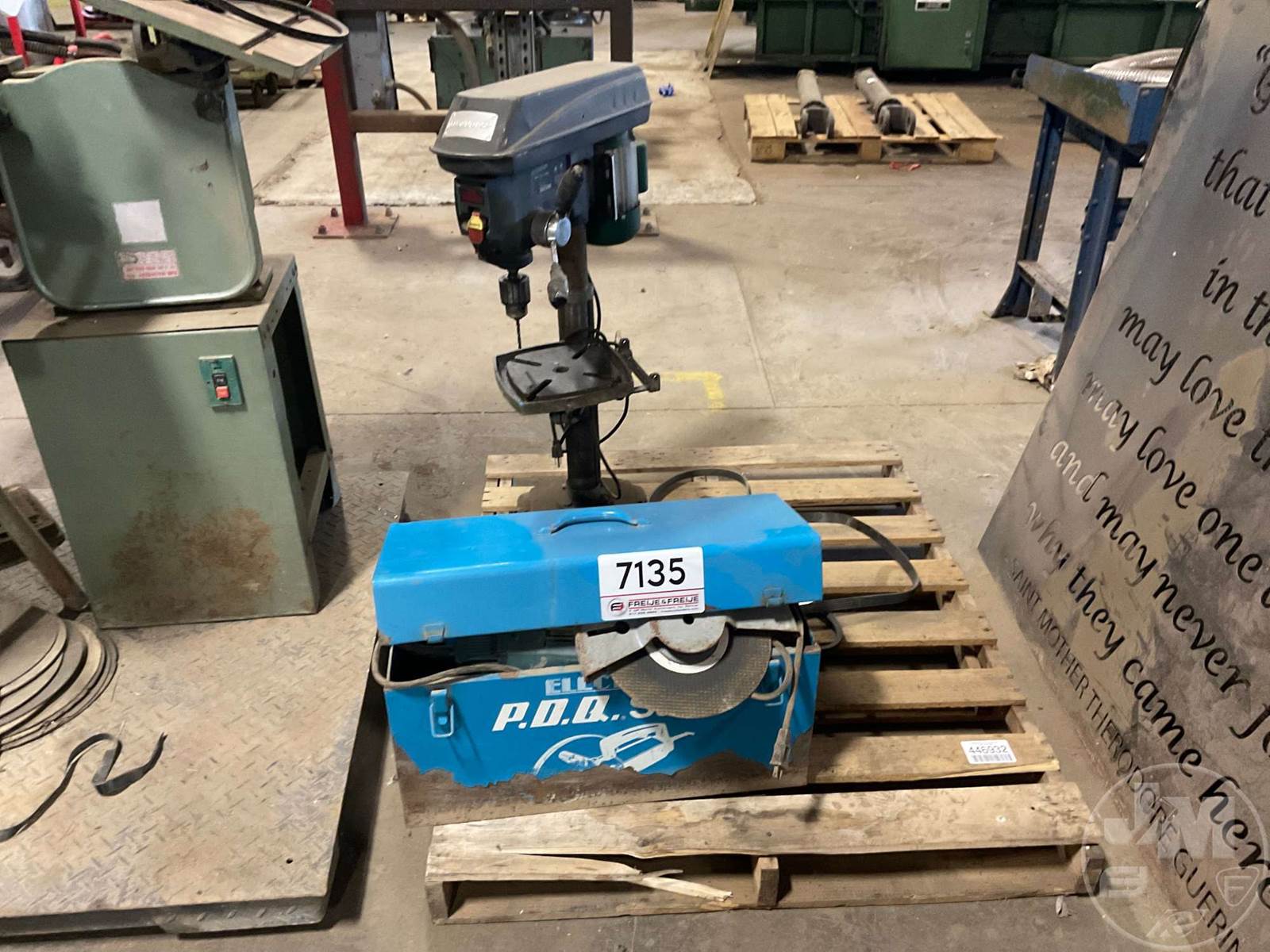 Bench Top Drill Press Masterforce, Electric Chop Saw PDQ For Sale