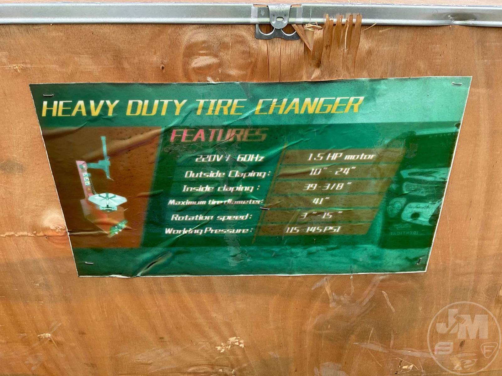 Heavy Duty Tire Changer, 200V/60HZ, 3"15" Rotation Speed For Sale