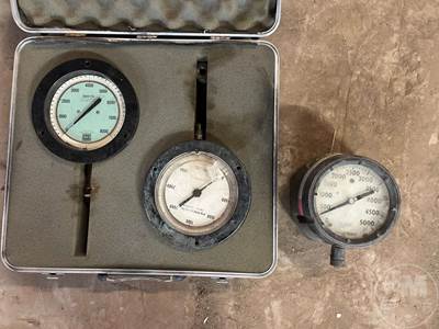 QTY Of 3 Pressure Gauges, 3000 Psi, 5000 PSI & 8000 PSI