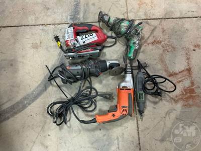 QTY Of Various Powered Tools, Â Electric, Skil Saw, Roto Saw, (2) Drills, Rotary