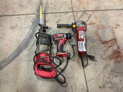 QTY Of (3) Milwaukee Power Tools, Â No Battery, No Charger, No Carry Case, (1)