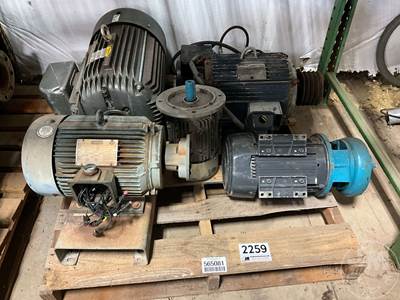 Pallet Of Various Size Electric Motors, Â (6) Motors***Located In Anderson,