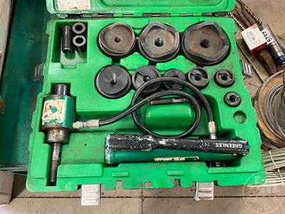 Greenlee Hydraulic Punch Kit, Â Carry Case***Located In Anderson, Sc***