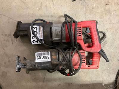 (2) Milwaukee Sawzalls, Â Electric***Located In Anderson, Sc***