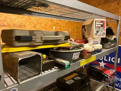 QTY Of Various Plumbing Fittings, Hand Tools, Hole-Saw Blades, Chains,