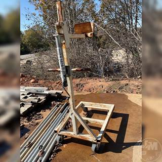 Pipe Stand & (9) Metal Structural PipeS, Â ***Located In Anderson, Sc***