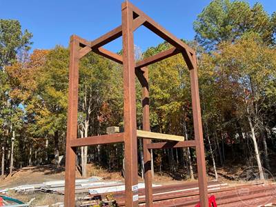 12â€™H X 70â€W Metal Platform, Â ***Located In Anderson, Sc***