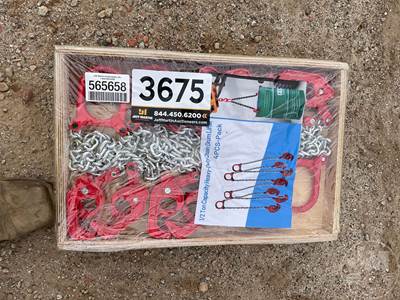 Unused Heavy Duty Drum Lifting Chain, Lot Of (4) 1/2 Ton Heavy Duty Drum Lifting