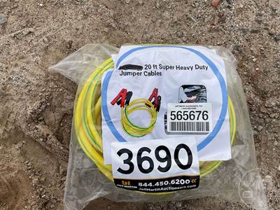 Unused 20â€™ Super Heavy Duty Jumper Cables, ***Located In Picture Pad