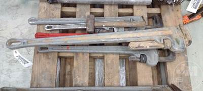 QTY Of 4 Ridigd Various Size Pipe Wrenches, Steeel Hammer