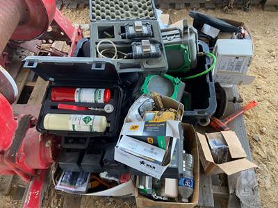 Pallet Of Various Tools, Parts, Gas Detectors & Straps,