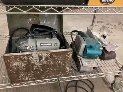 Belt Sander, Electric, Makita Belt Sander, Extra BeltS, Porter Cable Trim Saw