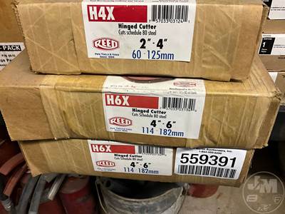 Hinged Cutter, QTY (1) 2"-4' 80 Steel, QTY (2) 4"-6" Cuts Schedule 80 Steel