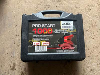 Unused Pro-Start 1000 Heavy Duty Booster Cables, Â Carry Case, 25FT, 900AMP