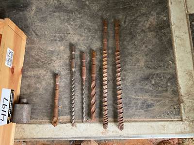 QTY Of (17) Spline Shank Bits For Concrete, Various Sizes & Brands ***Located At