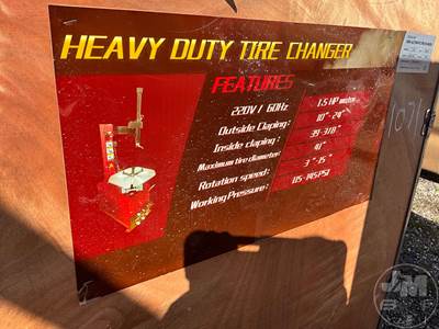 Unused Heavy Duty Tire Machine, Â 220V/60HZ, 3HP Motor, 9200LB Load Capacity,