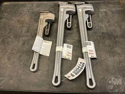 Ridgid Aluminum Pipe Wrenchs, QTY (2) 24", 18" Aluminum Pipe Wrenches