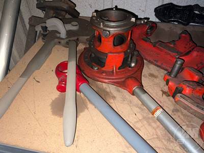 Ridgid, QTY (2) Shelves Of Pipe Threader, Pipe Cutters