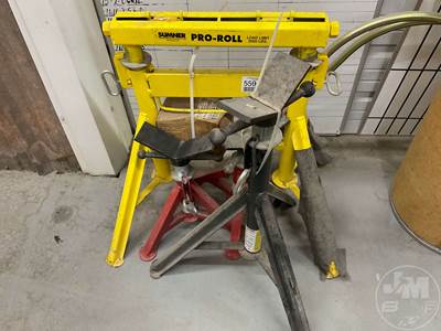 Pro-Roll Load Limit 2000 Lbs, QTY (2) Small Jack Stands, (1) Tall Jack Stand