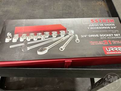 Urrea 21 Piece Socket Set, 3/4 Drive 15/16"-2"