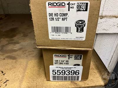 Ridgid Dies, 2" Die Head, 11/2 " Die, 11/4" Die, 1" Die, 3/4" Die,1/2" Die