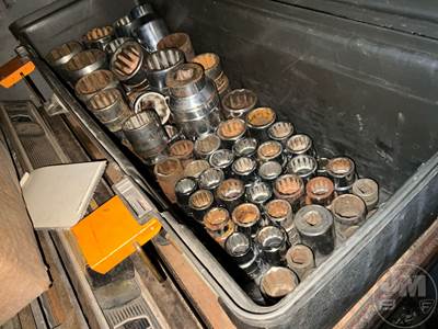 Lot Of Tool Box, Levels, Sockets