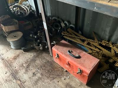 Lot Of Bob-Wire Stretcher, Receiver Hitches Various Sizes, Wire, Tool Box