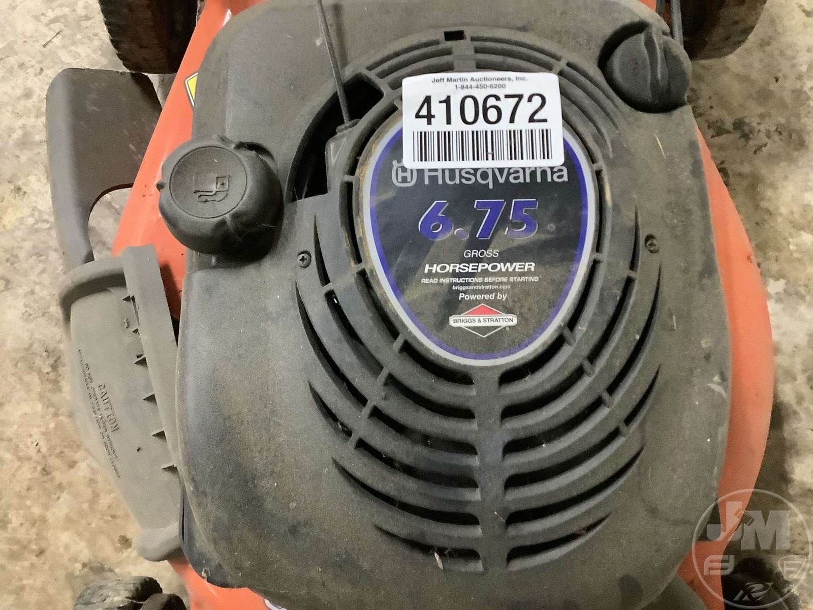 Husqvarna Push Mower, 24" Deck, Bagger, Side Discharge, Briggs