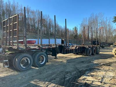 Tri-Axle, Length 48', Spring Suspension, Steel Decking, 11R24.5 Tires, Log