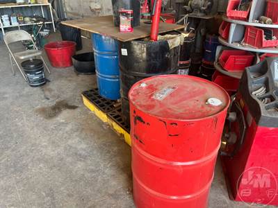 2 Barrels Of Sae 15W-40 Motor Oil & 1/2 Barrel Of Hydraulic Oil, Includes Parts