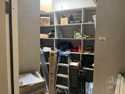 Store Room Contents, Includes: Misc Tools, Brake Cleaner, Christmas Tree &