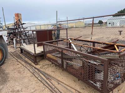 Pipe Stand, Skid Mounted Platform & Custombuilt Metals Box,