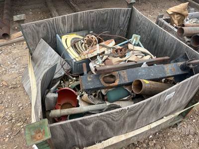 Crate Of Misc Hardware, Valve Covers, Flanges & Gaskets, Â