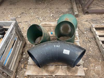 2 Pallets Of 3 Pipe Elbows, 2 Pipe Caps, 2 Poly Tees, Â