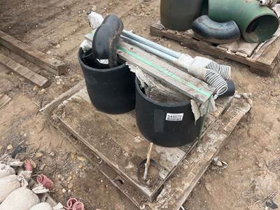Pallet Of 2 Pipe Reducers & Misc Poly Pipe Pieces, Â
