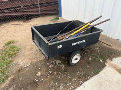 Craftsman Handcart W/3 Shovels & Post Hole Digger,