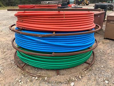 Electrical Supplies Triple Reel W/ 7000â€™, Â 1 1/4 Inch Hdpe