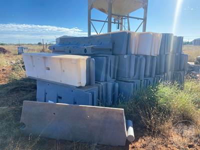 APPROX 68 PLASTIC BARRICADES