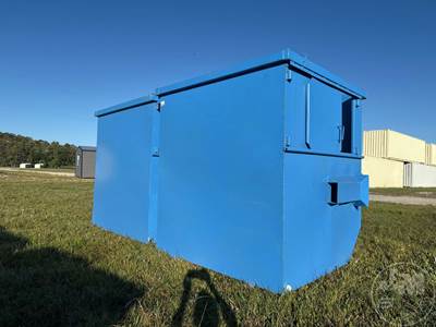 Front Loader Dumpster QTY (2), Â 79.5"H X 65.5"W X 72"L, 8CY