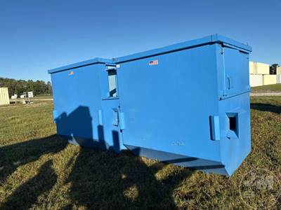 Front Loader Dumpster QTY (2), Â 79.5"H X 65.5"W X 72"L, 8CY