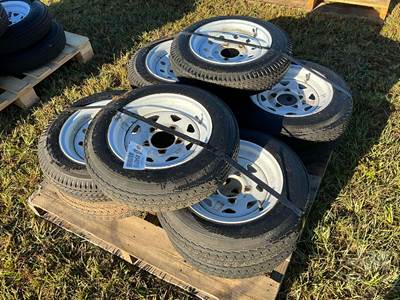 QTY Of (10) Taskmaster 4.80-12 Tires W/ Wheels, 5 Lug