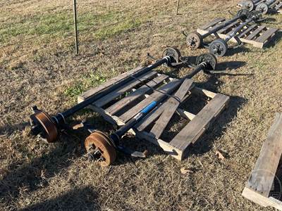 2 Pair Of Axles 85/70, (5) Lug, 5000LB Axle Weight
