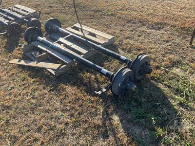 2 Pair Of Axles 85/70, (6) Lug, 5000LB Axle Weight