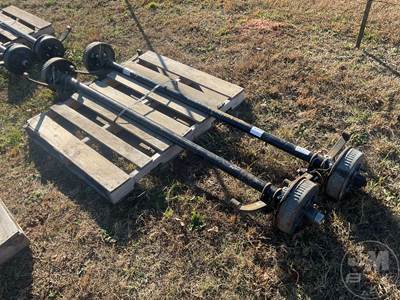 2 Pair Of Axles, (5) Lug, 3500LB Axle Weight