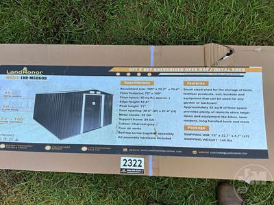 LANDHONOR 6'X8' METAL SHED LHR-MS0608 Mobile Home