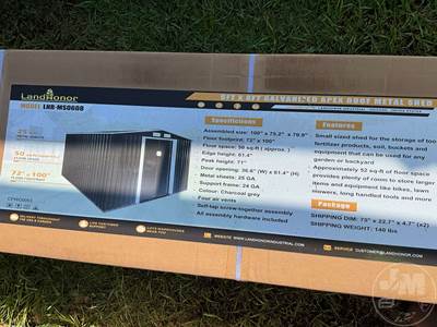 LANDHONOR 8'X10' METAL SHED LHR-MS0810 Mobile Home