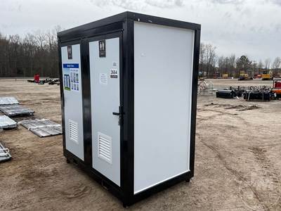 Unused, Double Mobile Toilet And Sink 47"W X 79"L X 89"H