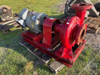 6" Skid Mount Pump, Â Electric, Baldor Mottor