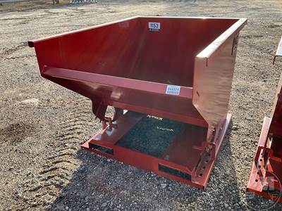 Unused Kit Container  2 CY Capacity Dumping Hopper, Fork Pockets