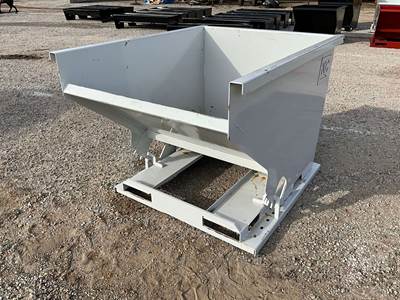 Unused KC Standard Duty 2 CY Capacity Dumping Hopper, Fork Pockets
